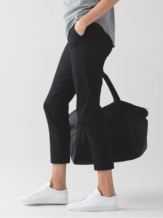 lululemon athletica Pants - Lululemon City Trek Trouser *28" Black Travel Pant Ankle 10 Medium